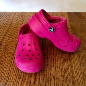 Lined Crocs 🎀 Toddler Size C10